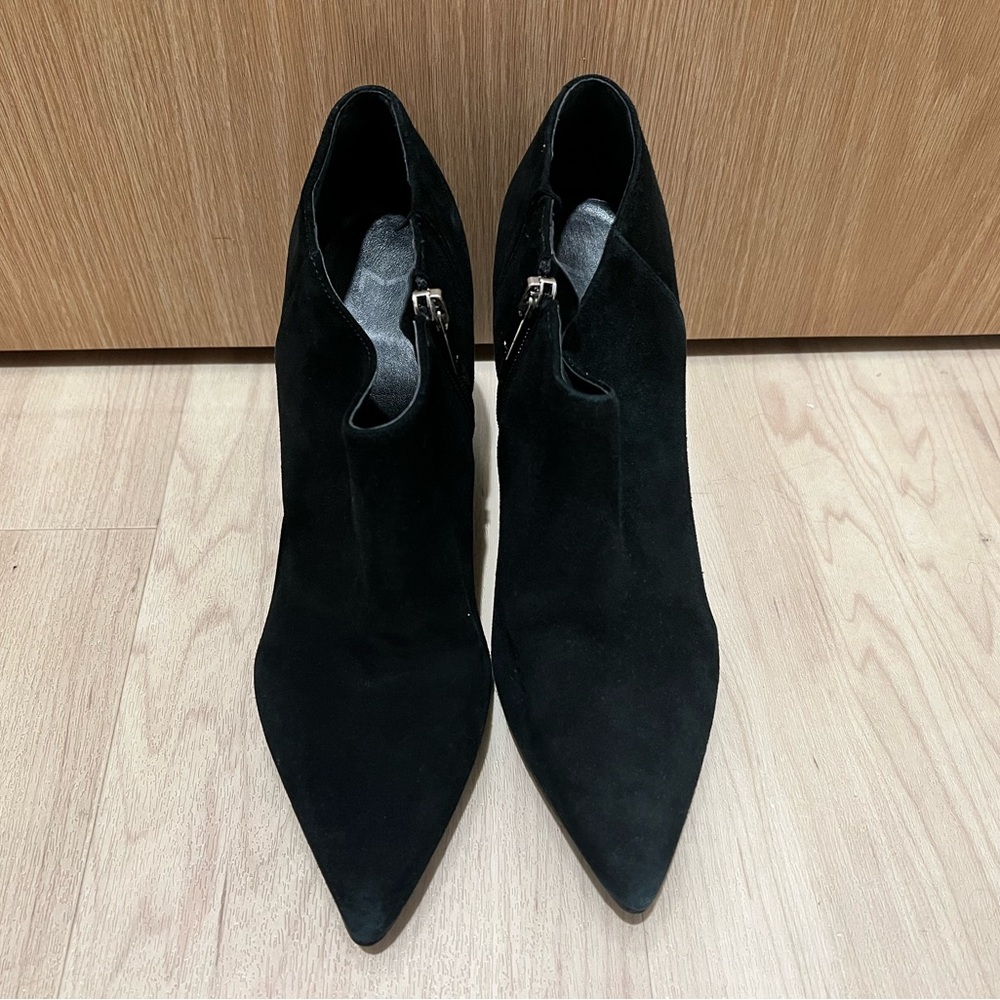 Marc Fisher Black Suede Ankle Booties - Picture 3 of 5